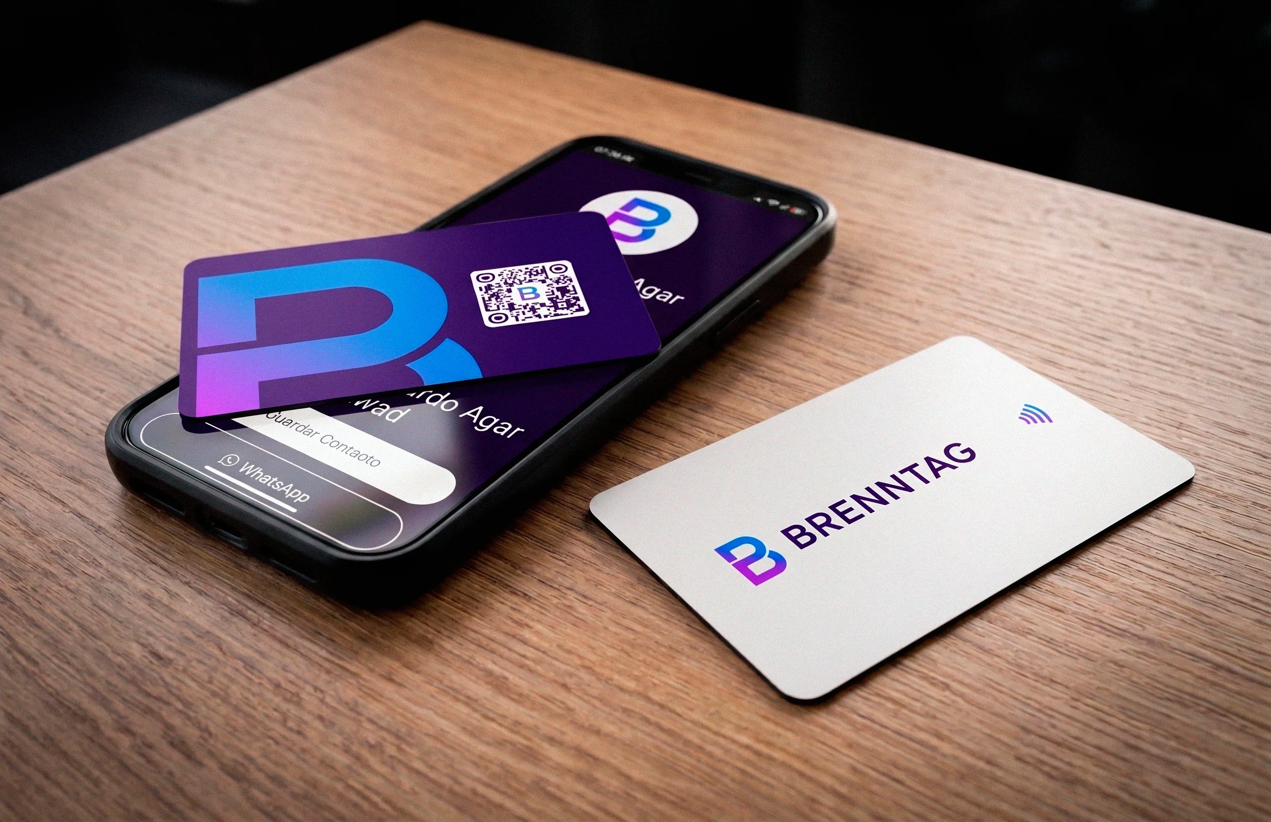 Cartão de visitas com NFC desenvolvido para Brenntag