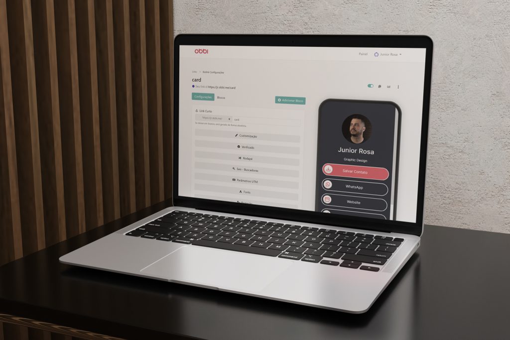 plataforma de Cartão de Visitas Digital